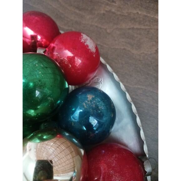 66 Vintage Multi Color glass Christmas Ornaments - Picture 6 of 6